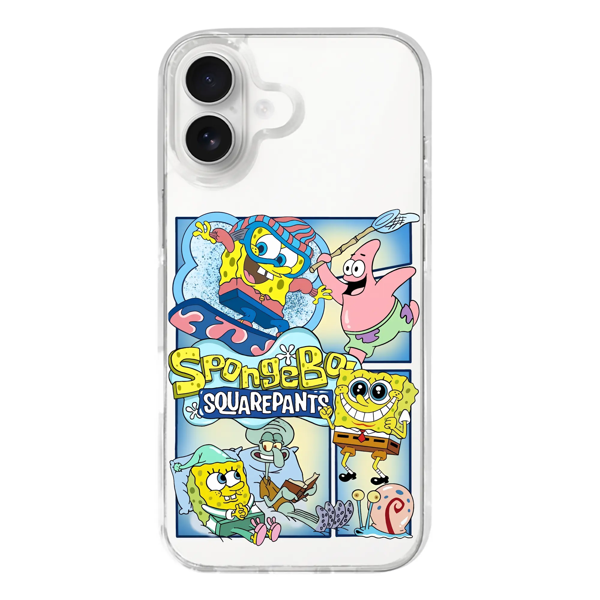 スポンジボブ グッズ スポンジボブ - iPhone 17シリーズ 透明スマホケース – 薄型・耐衝撃・精密フィット保護カバー